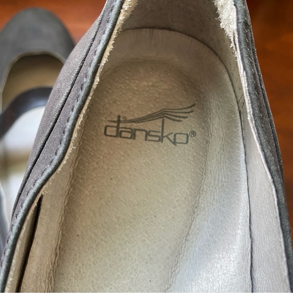Dansko "Kendra" Black Milled Nubuck Mary Jane Low Wedge Women's Size EU 40 US 10 - Picture 8 of 9